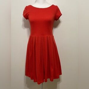 Anthropologie Sunday in Brooklyn Textured Pleated Skater Dress